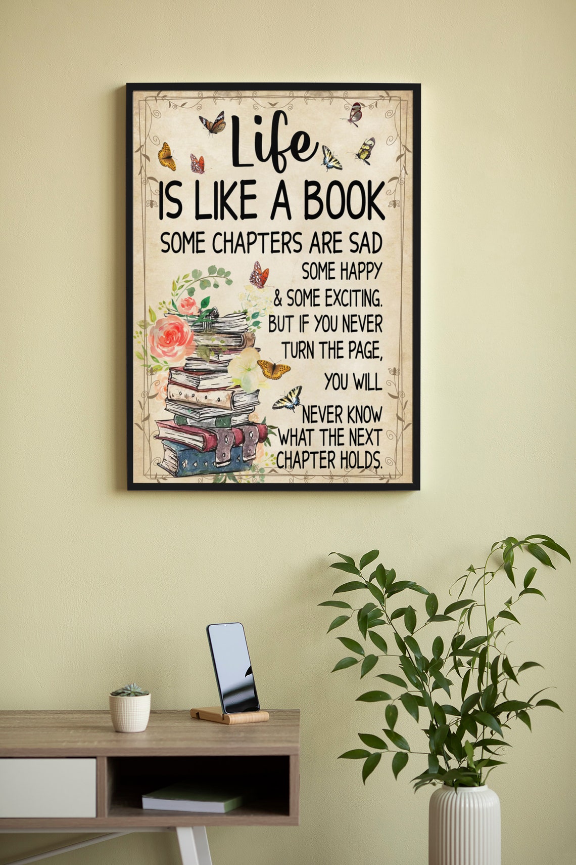 Life Is Like A Book Inspirational Chapters Quote Gift Poster - Image 4