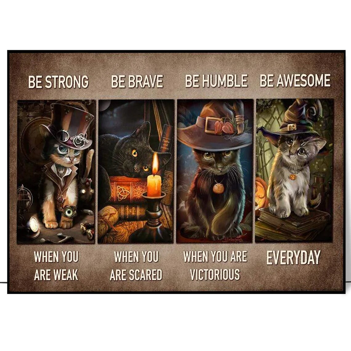 Be Strong Be Brave Be Humble Cat Lover Gift - Image 4