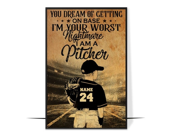 Baseball Pitcher Home Decor Poster Gift For Sons Boyfriends Baseball Players Baseball Print Baseball Wall Ar