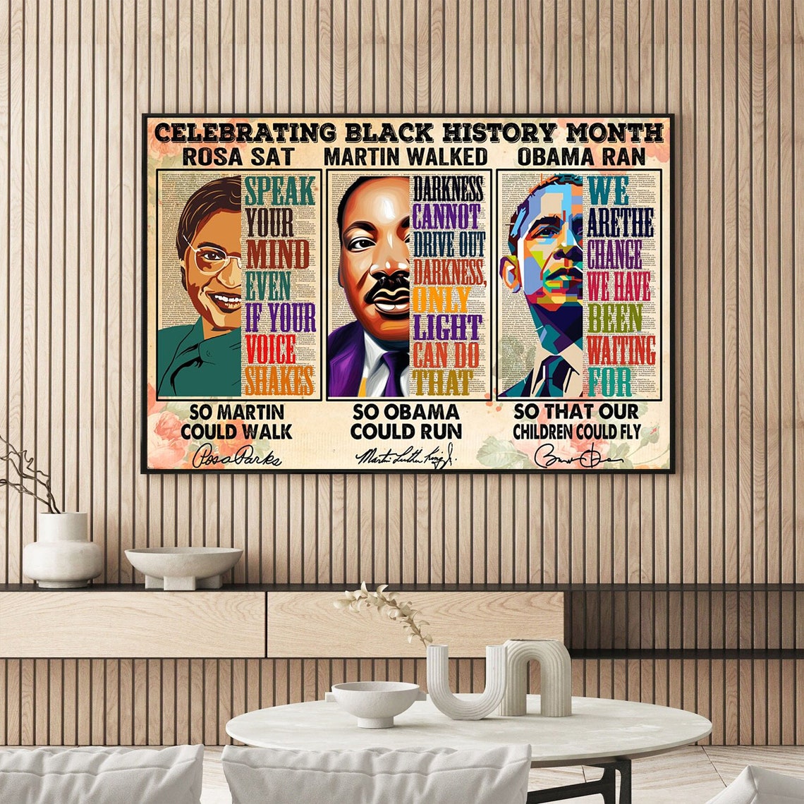 Celebrating Black History Month Rosa Parks MLK Obama Legacy Poster - Image 4