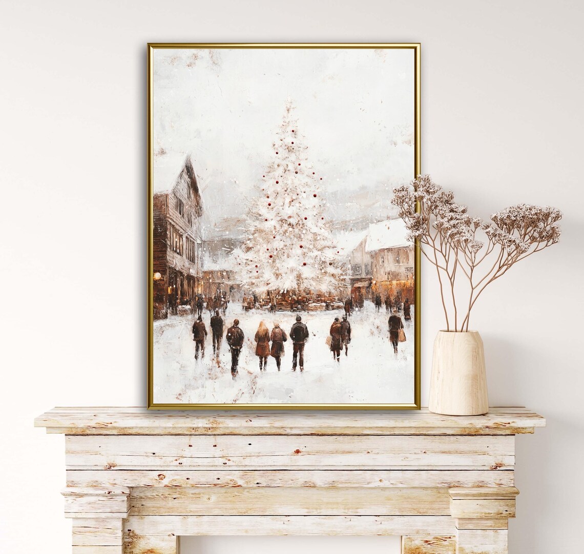 Vintage Aspen Winter Wonderland Art Print - Image 4