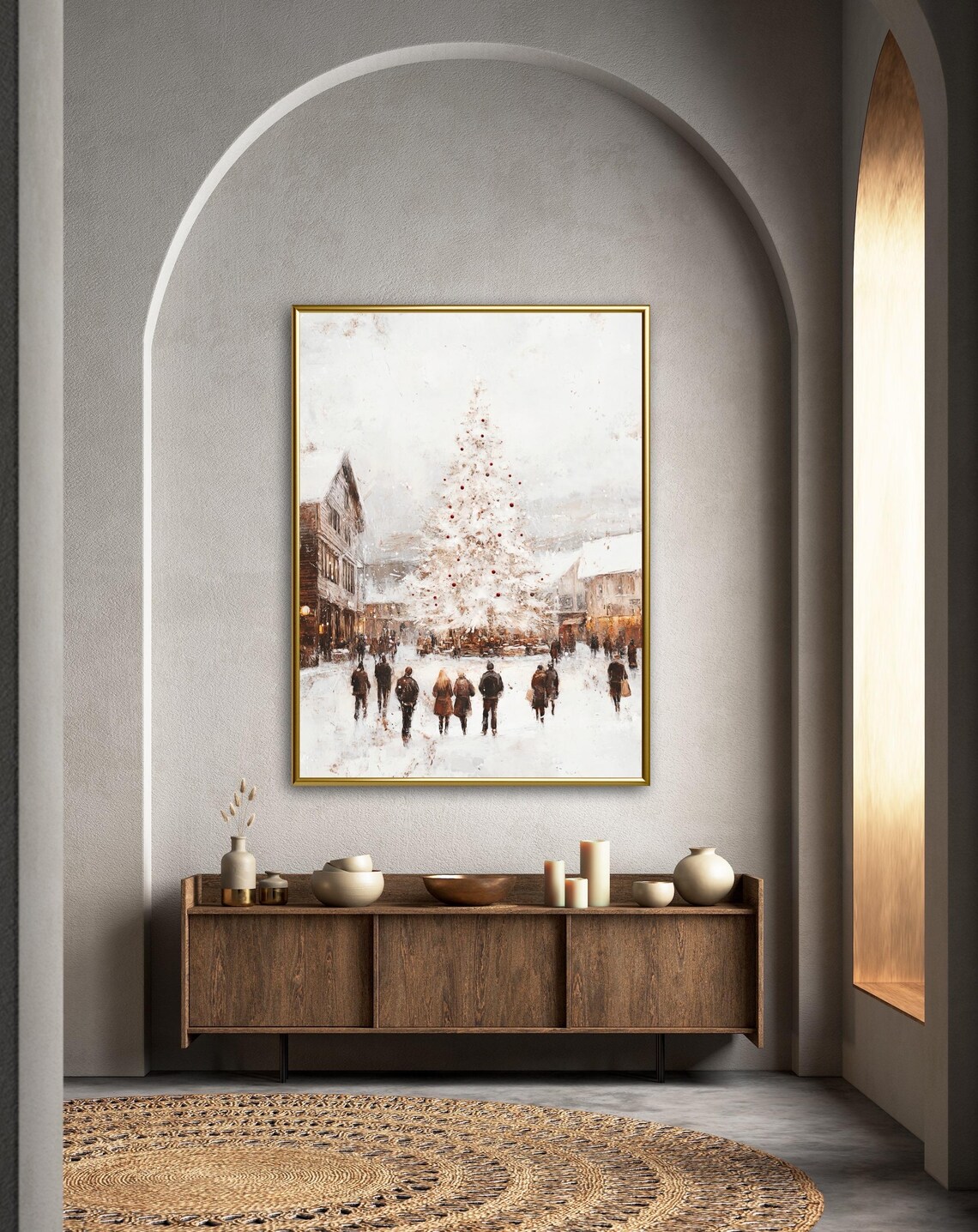 Vintage Aspen Winter Wonderland Art Print - Image 2