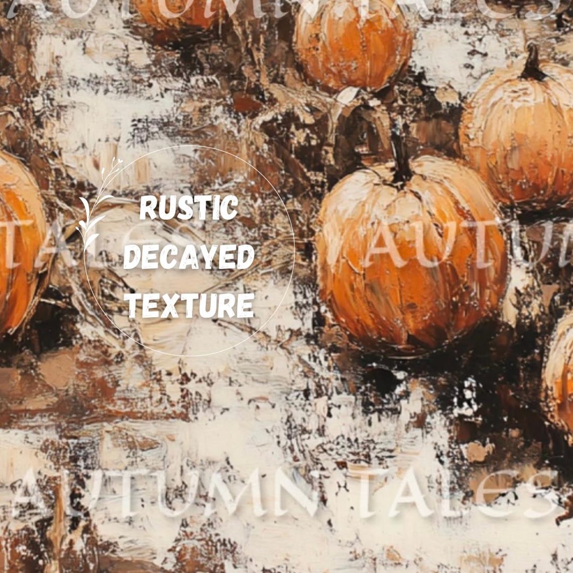 Autumn Tales Pumpkin Farm Rows Path Rustic Fall Harvest Poster - Image 2
