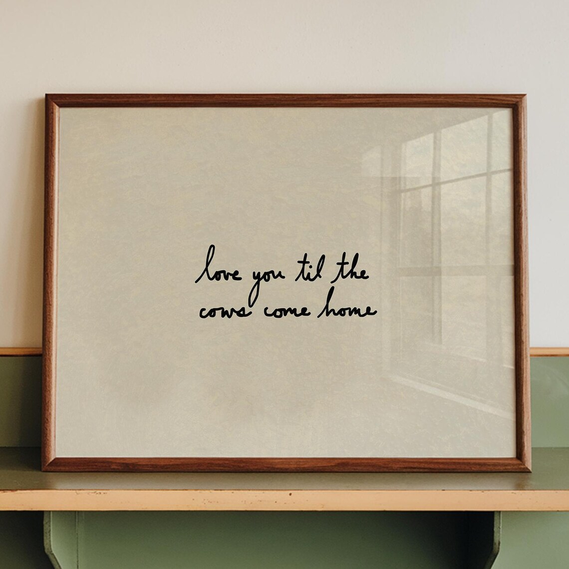 Til The Cows Come Home Minimalist Western Art Print