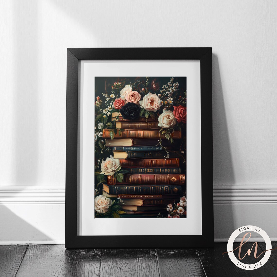 Dark Academia Library Art Print, Vintage Victorian - Image 2