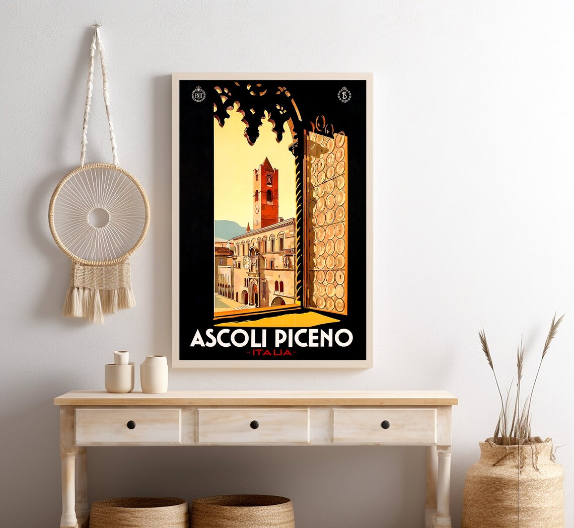 Ascoli Piceno Vintage Travel Poster, Italy Art Print - Image 4