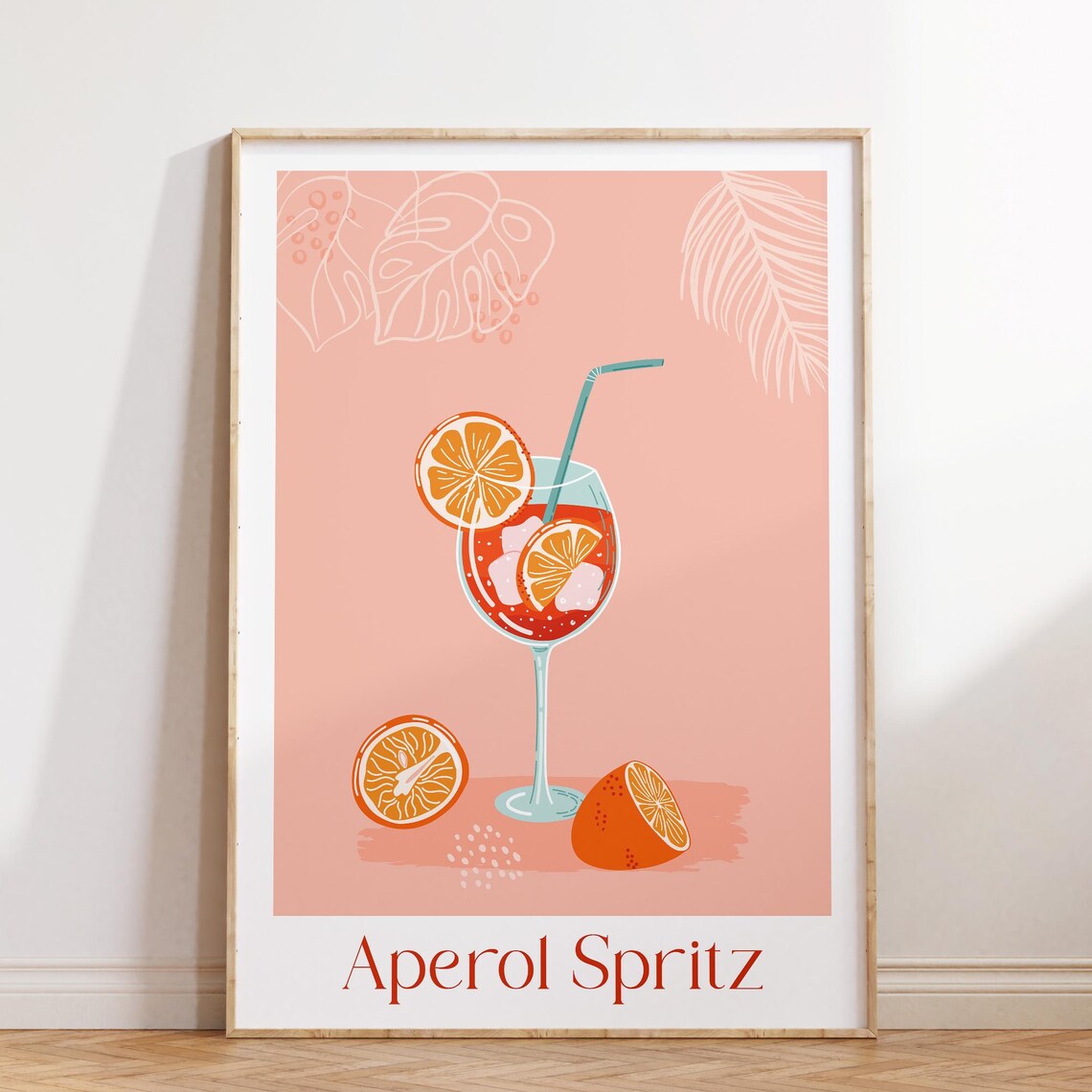 Aperol Spritz, Trendy Retro Cocktail Poster