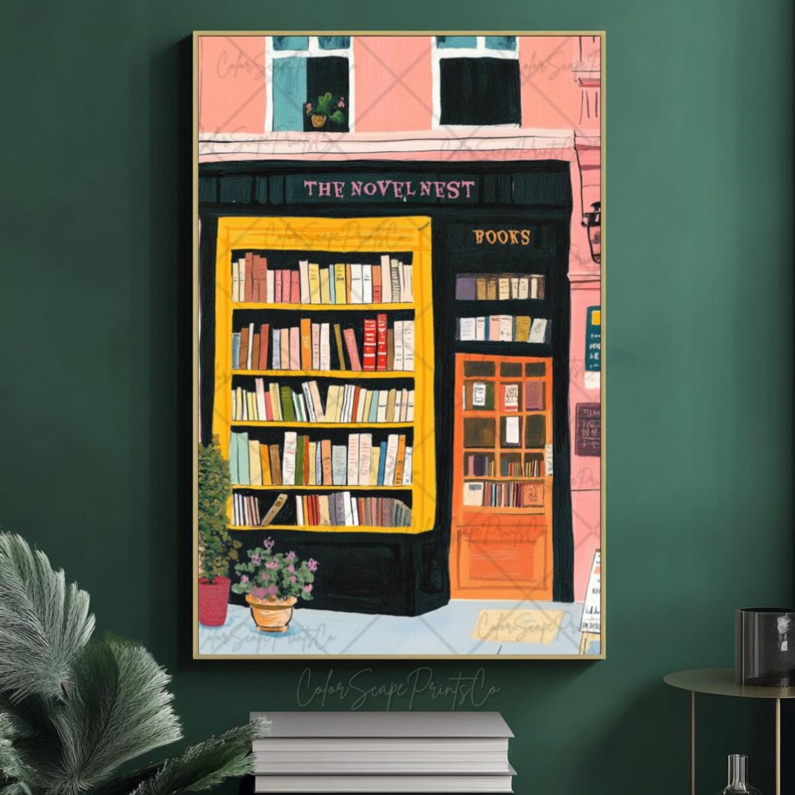 Vintage New York Bookstore Art Print, Bookshop - Image 2