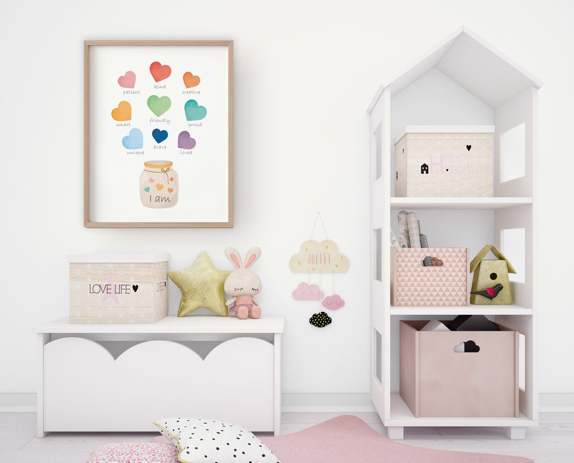 Kids Positive Affirmation Wall Art, Playroom Poster - Image 3