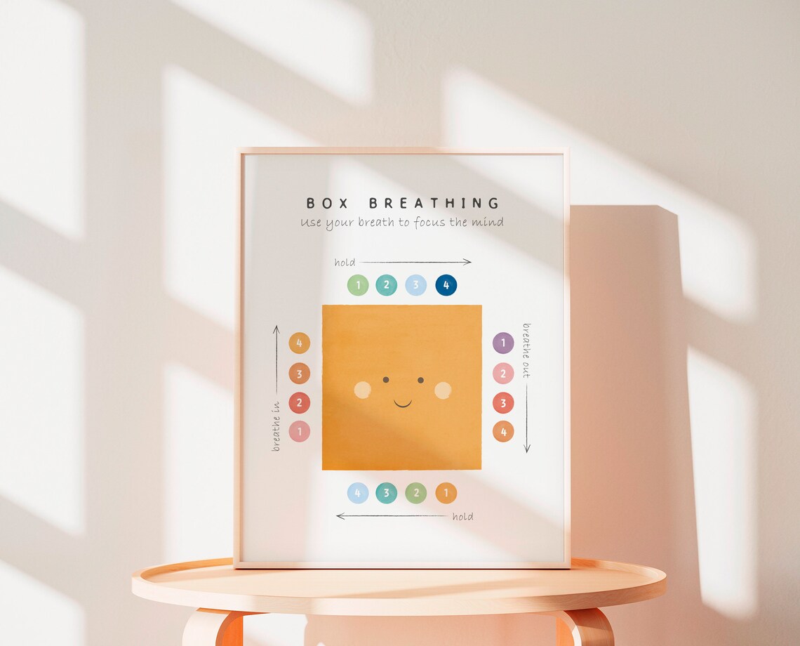 Box Breathing Poster, Calming Corner Growth Mindset - Image 4