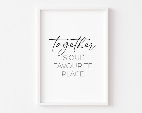 Bedroom Inspirational Quotes Typography Art Print