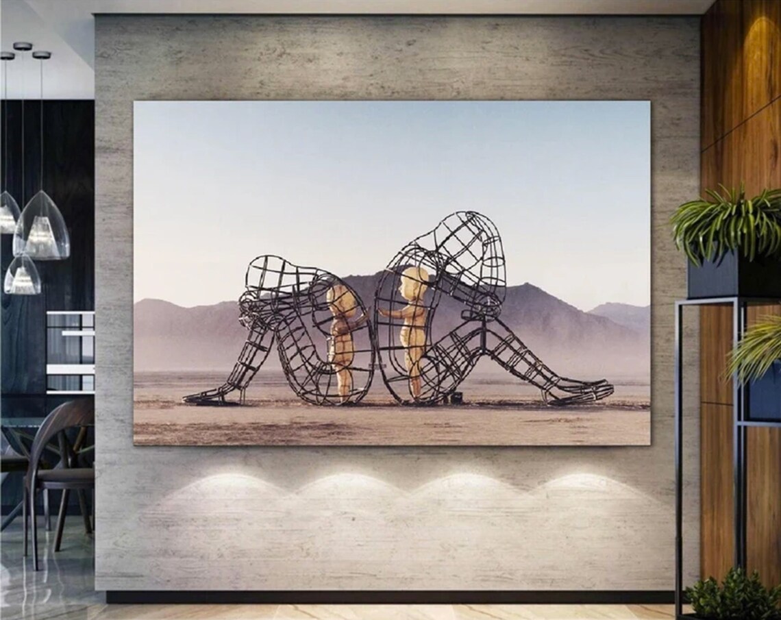Inner Child Glowing Sculpture Abstract Art Print