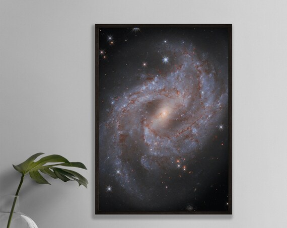 NGC 2525 Spiral Galaxy Deep Space Photography Nebula Star Poster