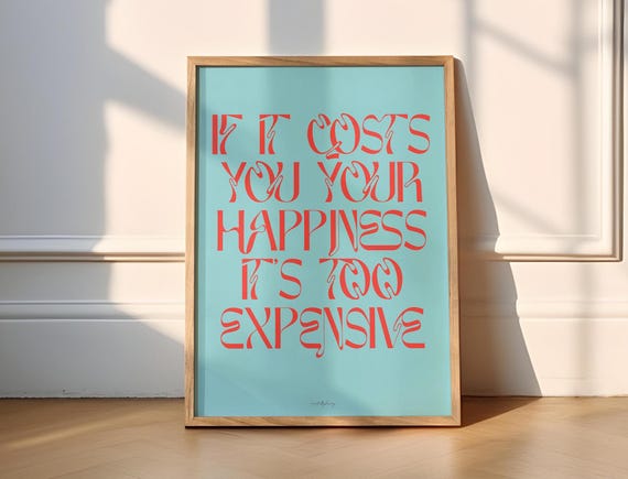 Motivational Wall Art Print, Dopamine Decor Poster