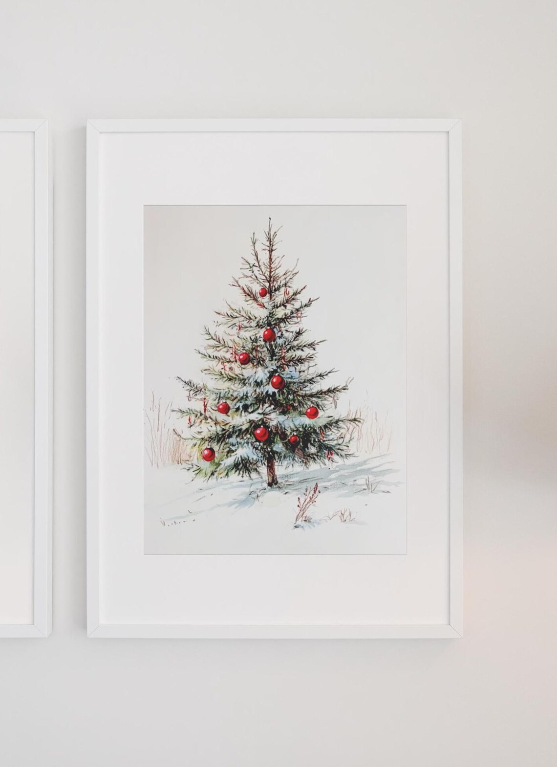 Christmas Tree Art Print, Minimalist Holiday Decor - Image 3