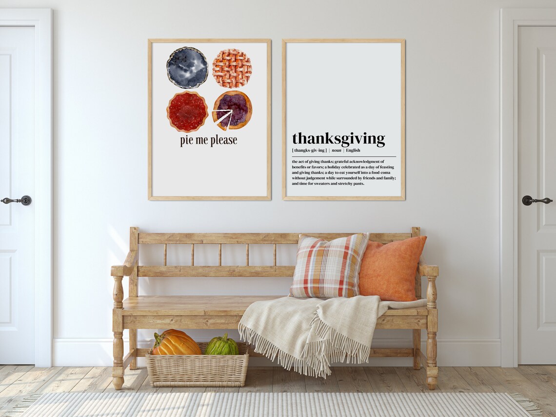 Thanksgiving Dictionary Definition Art Print, Vintage Retro - Image 4