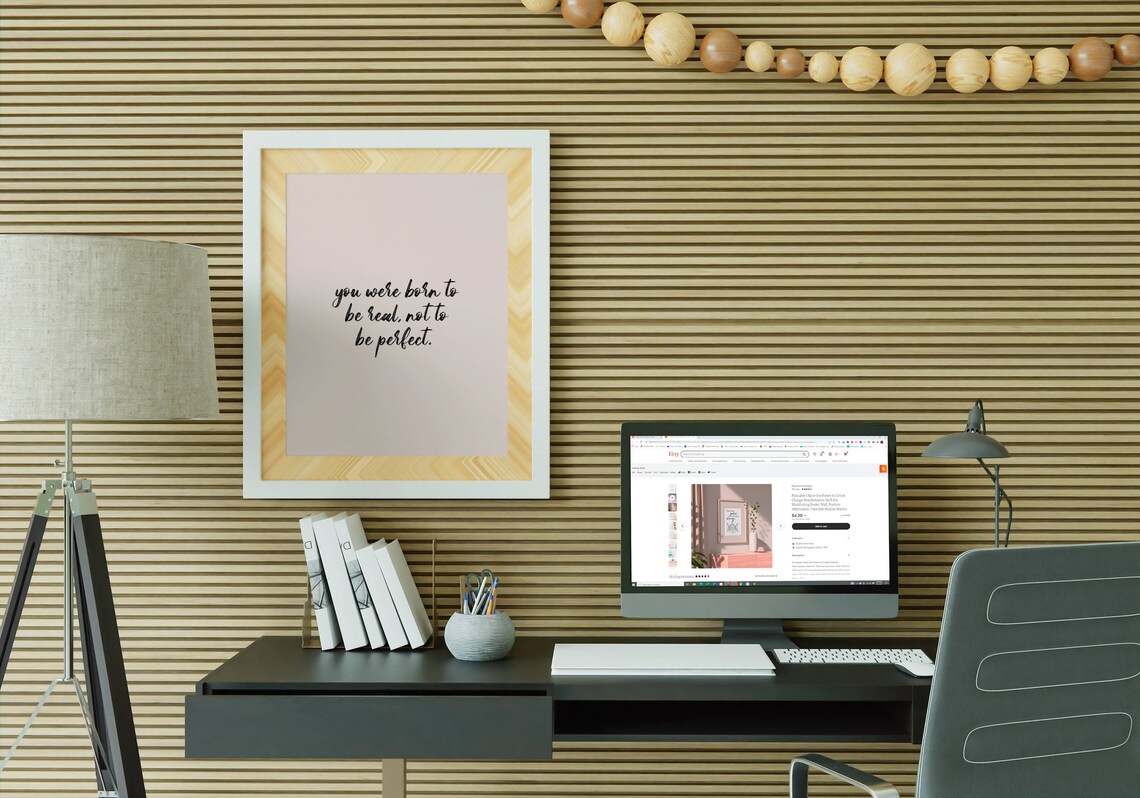 Born To Be Real Body Positivity Art Print - Image 4
