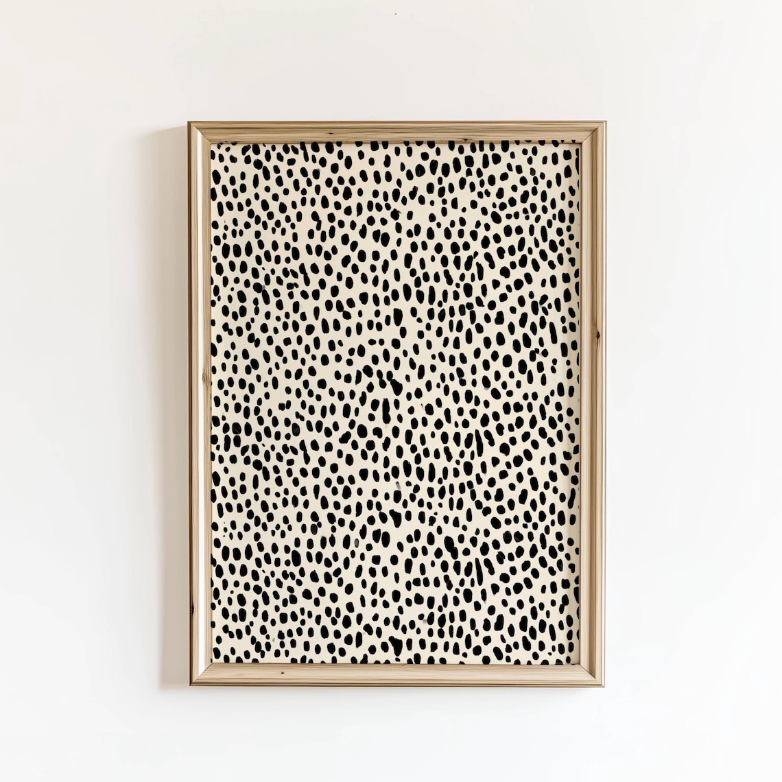 Black And White Polka Dot Print, Abstract Art
