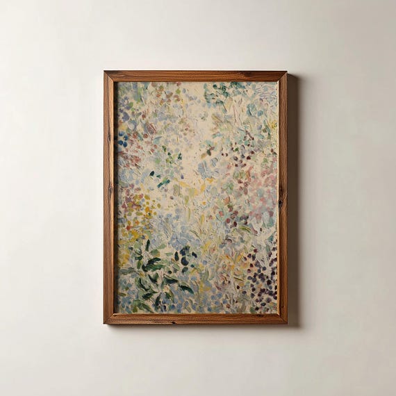 Abstract Contemporary Bright Colors Oil Painting Colorful Modern Wall Art Digital Download