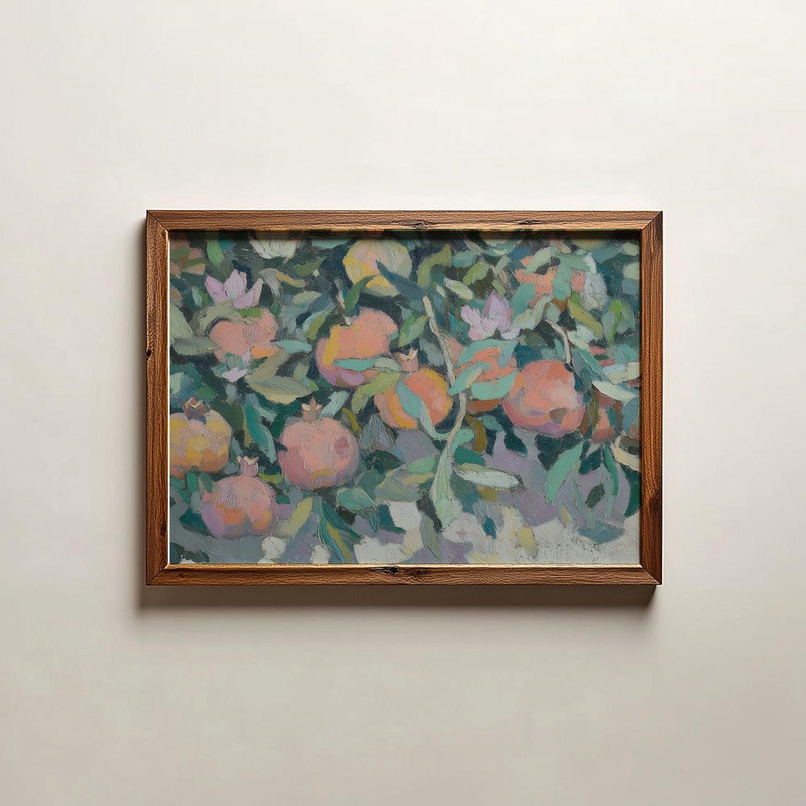 Fruit Still Life Painting Citrus Kitchen Wall Art Modern Food Print