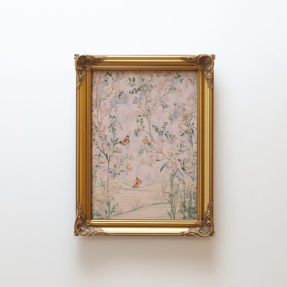 Vintage Floral Print, Cottagecore Flower Art Print