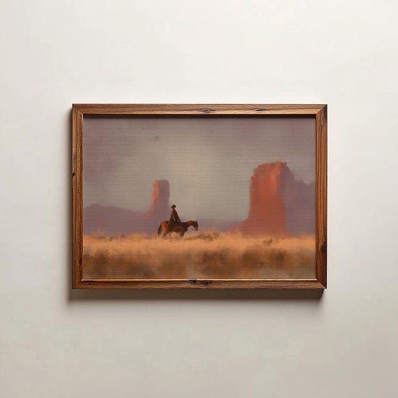 Desert Printable Wall Art Southwestern Artwork Print Cactus Landscape