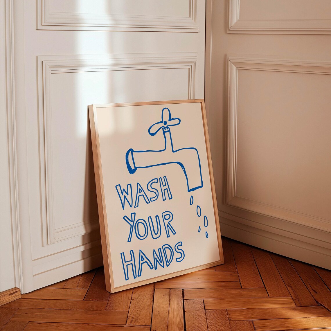 Wash Your Hands Funny Bathroom Quote Poster - Image 3