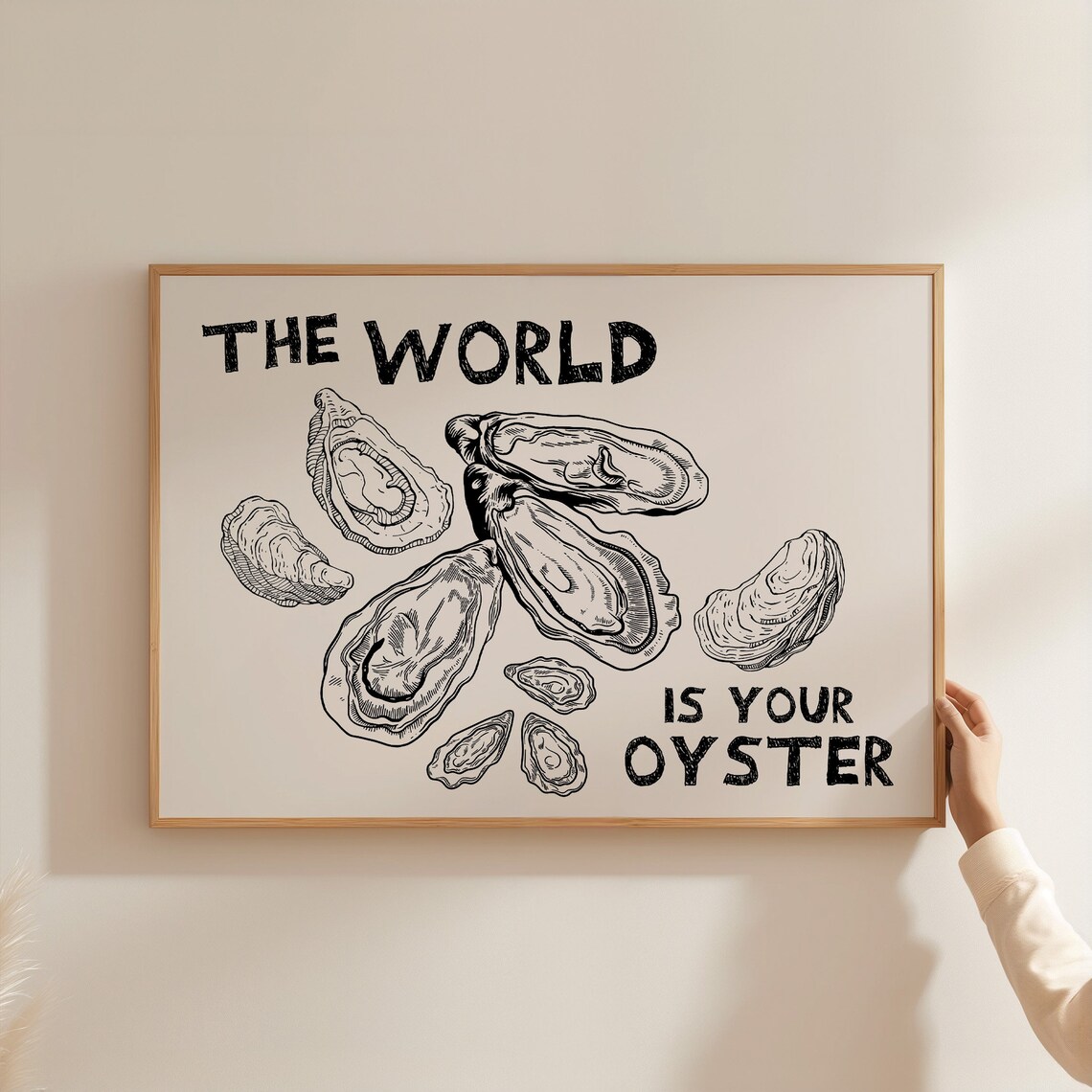 The World Is Your Oyster Retro Kitchen Poster Art - Image 4