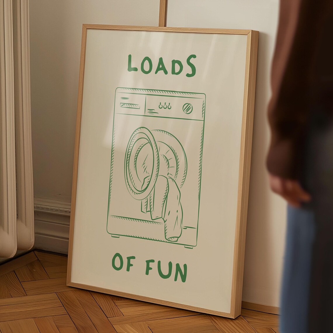 Loads Of Fun Funny Laundry Room Wall Art Print - Image 3