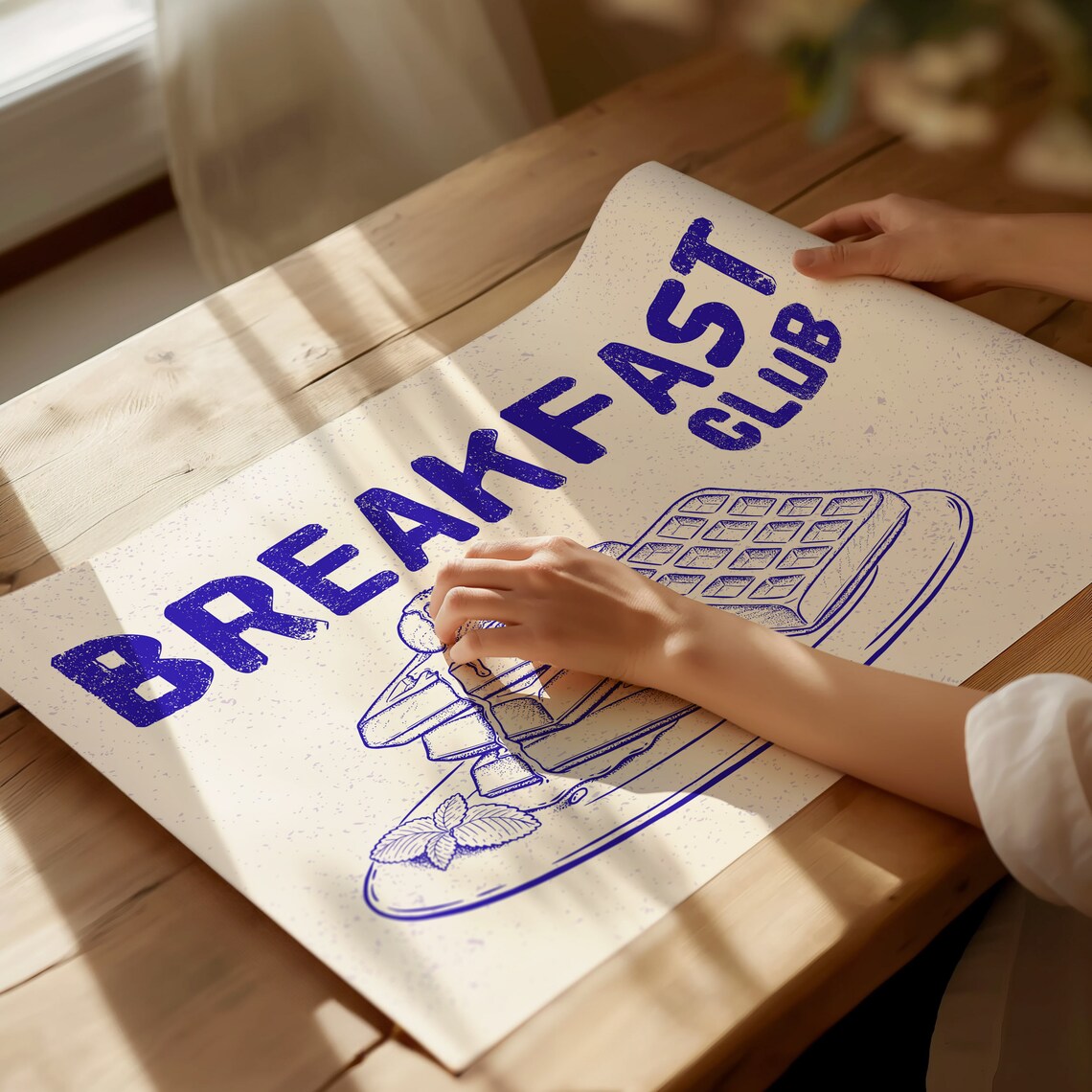 Breakfast Food Vintage Food Poster, Kitchen Decor - Image 3