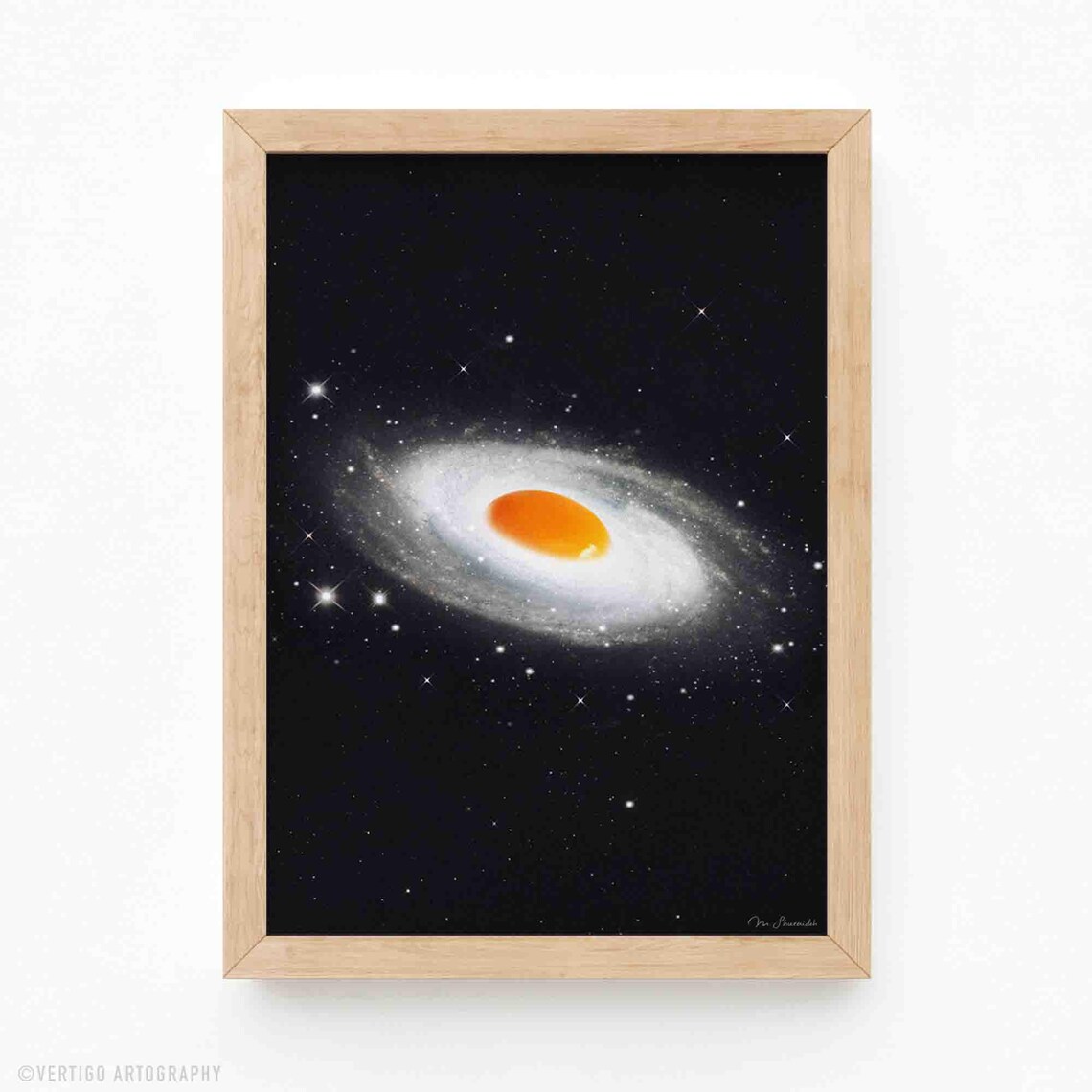 Cosmic Egg Surreal Kitchen Cafe Decor Art Print