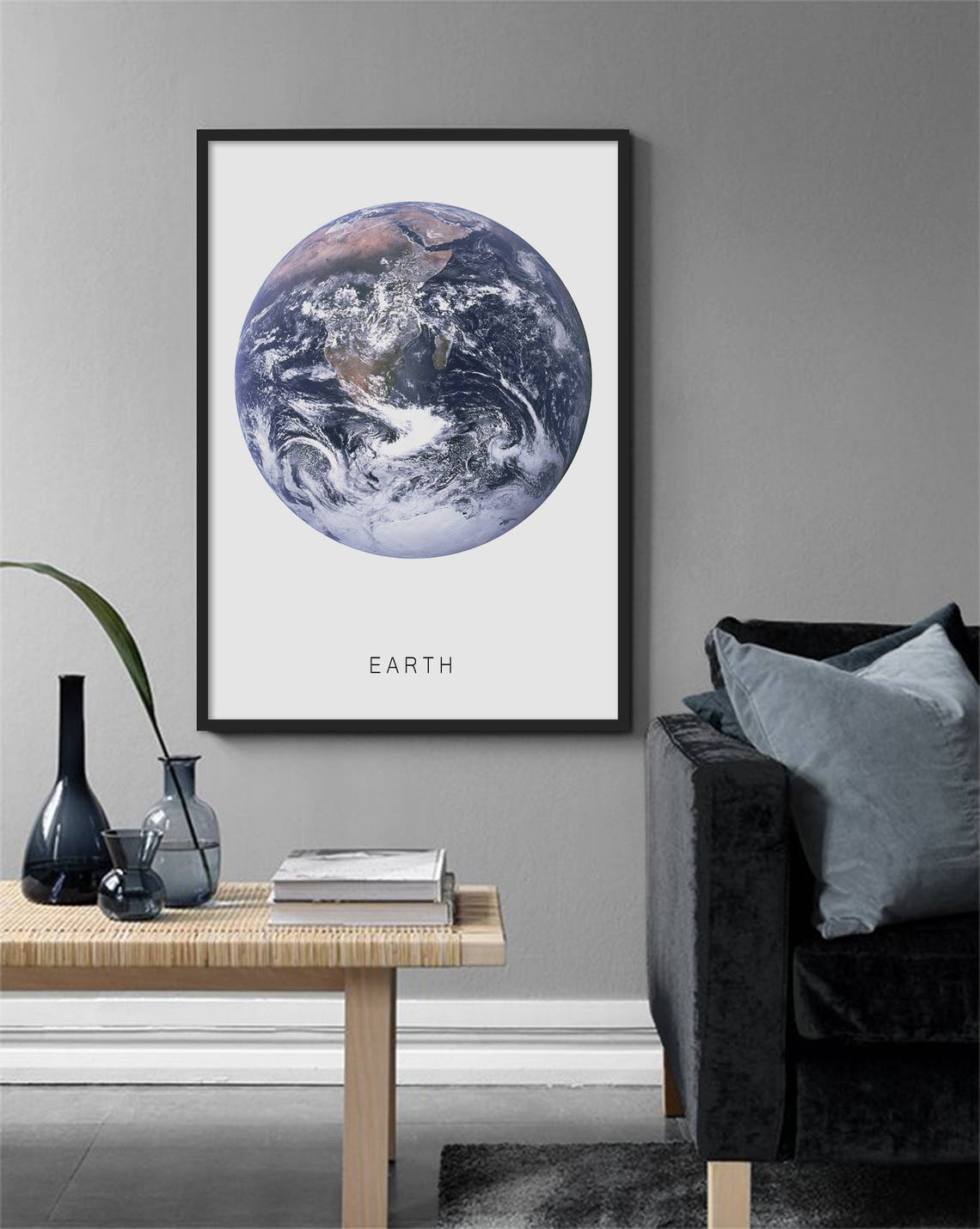 Earth Planet From Space Minimalist Nature Photography Poster - Image 3