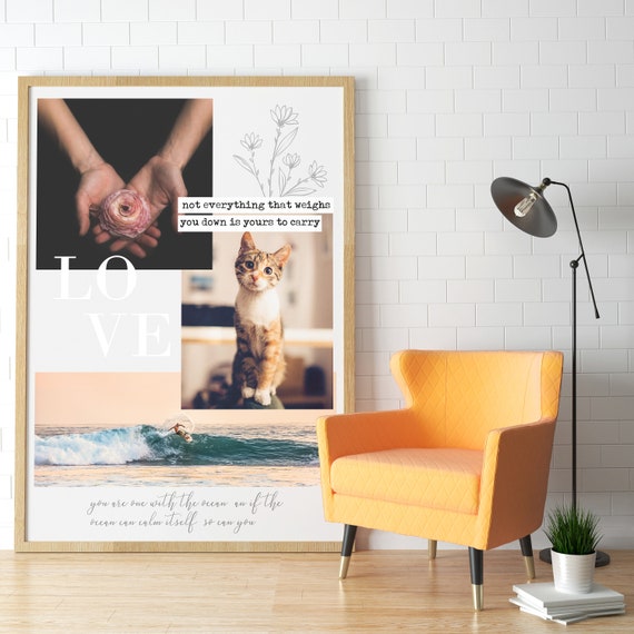 Sale Motivation Quotes Mid Century Modern Wall Art Living Room Wall Decor Bedroom Decor Inspirational Poster Love Contemporary Home Decor