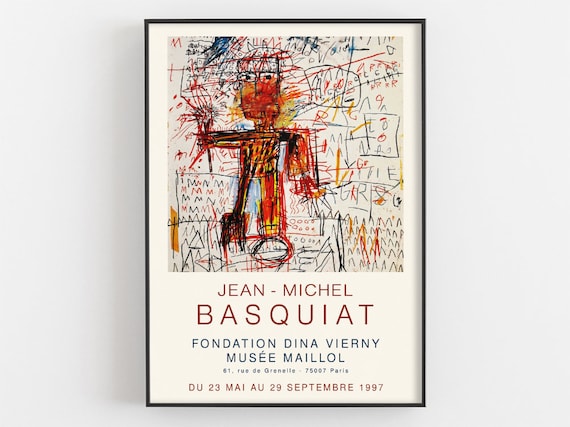 Jean Michel Basquiat Musee Maillol Paris 1997 Exhibition Poster