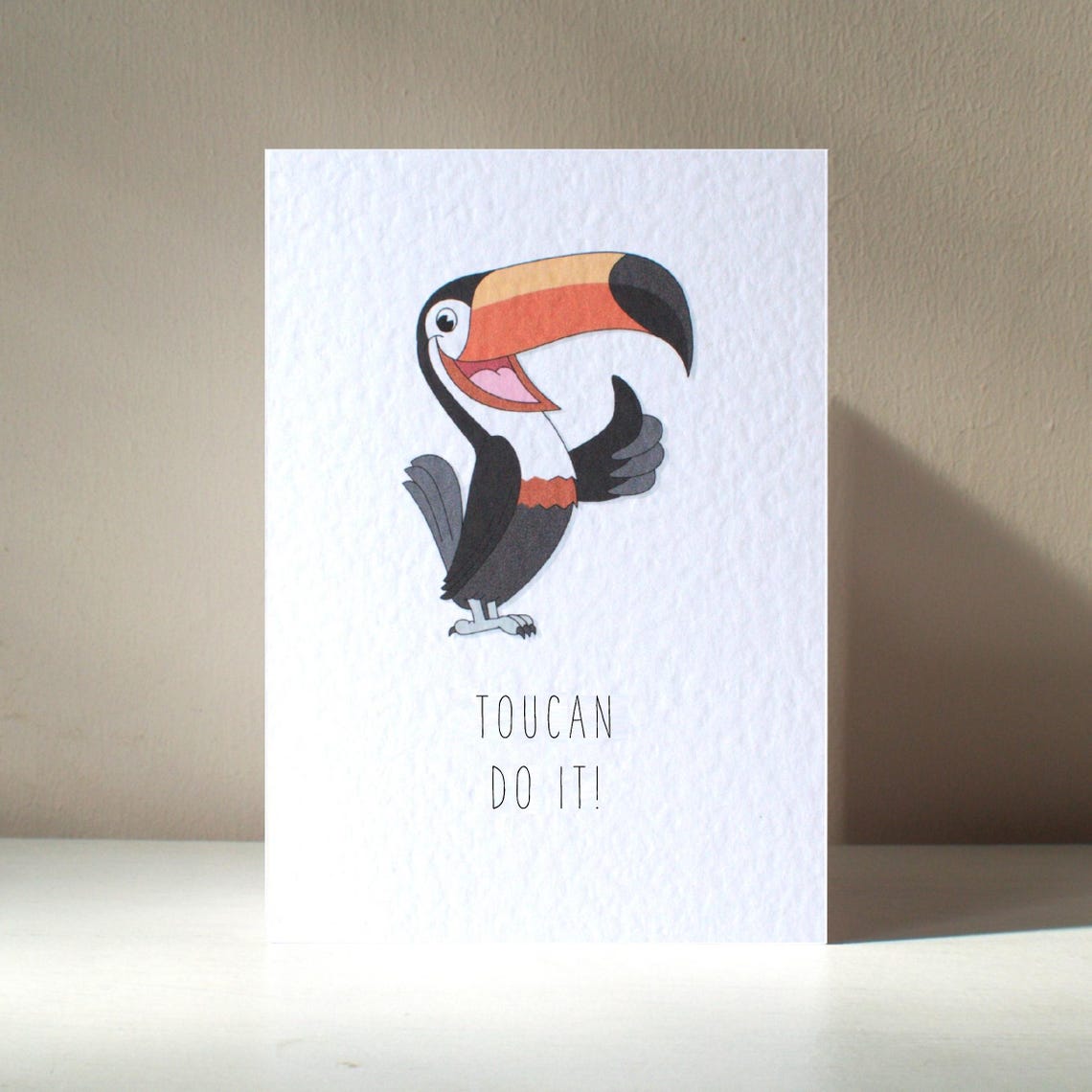 Good Luck Toucan Do It Cheerful Toucan Motivational Poster Art
