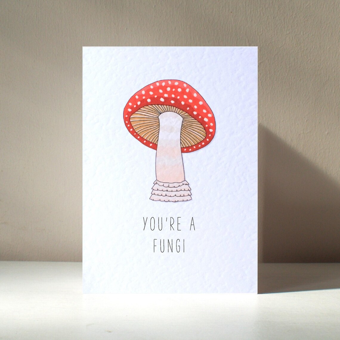 You're A Fungi Personalised Mushroom Pun Art Print