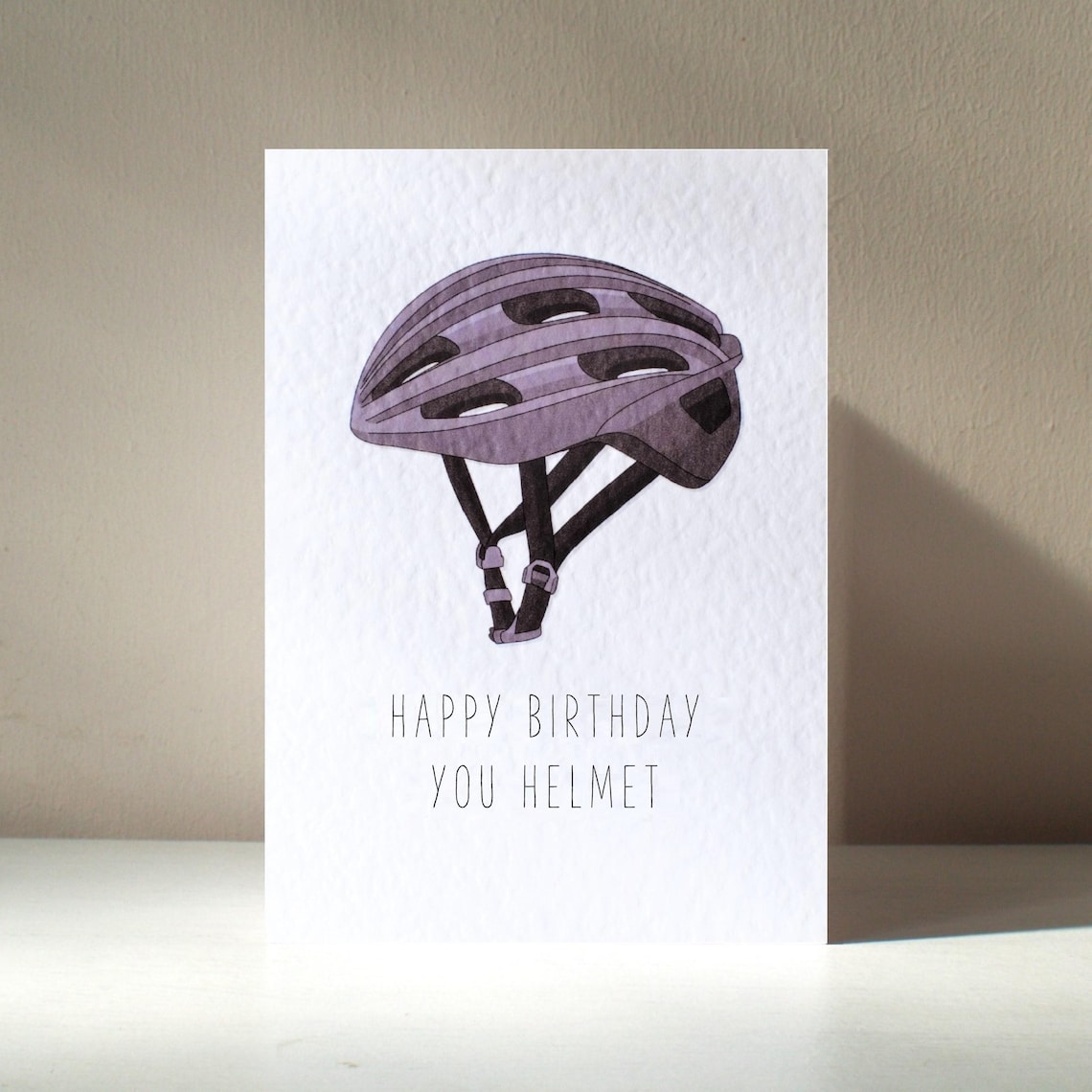 You Helmet Cycling Pun, Personalised Art Print