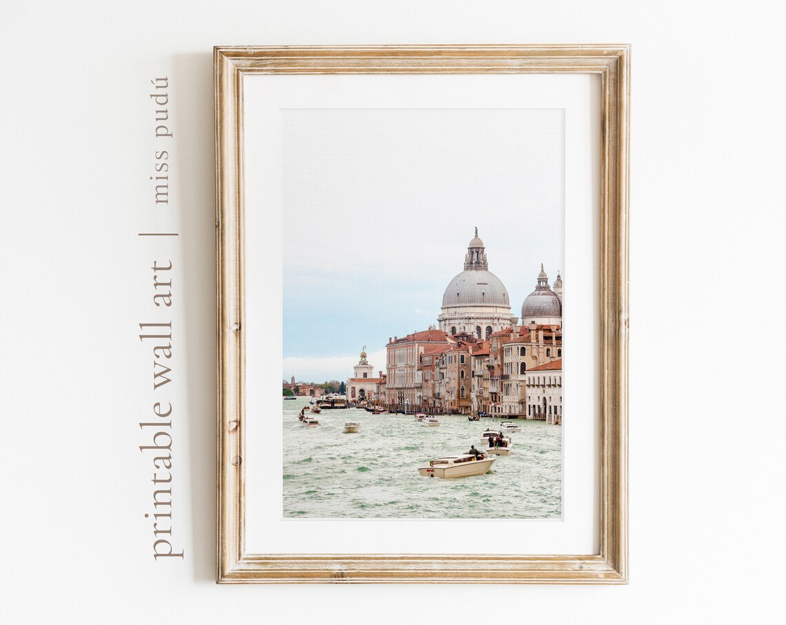 Venice Grand Canal Santa Maria Della Salute Italy Travel Wall Art