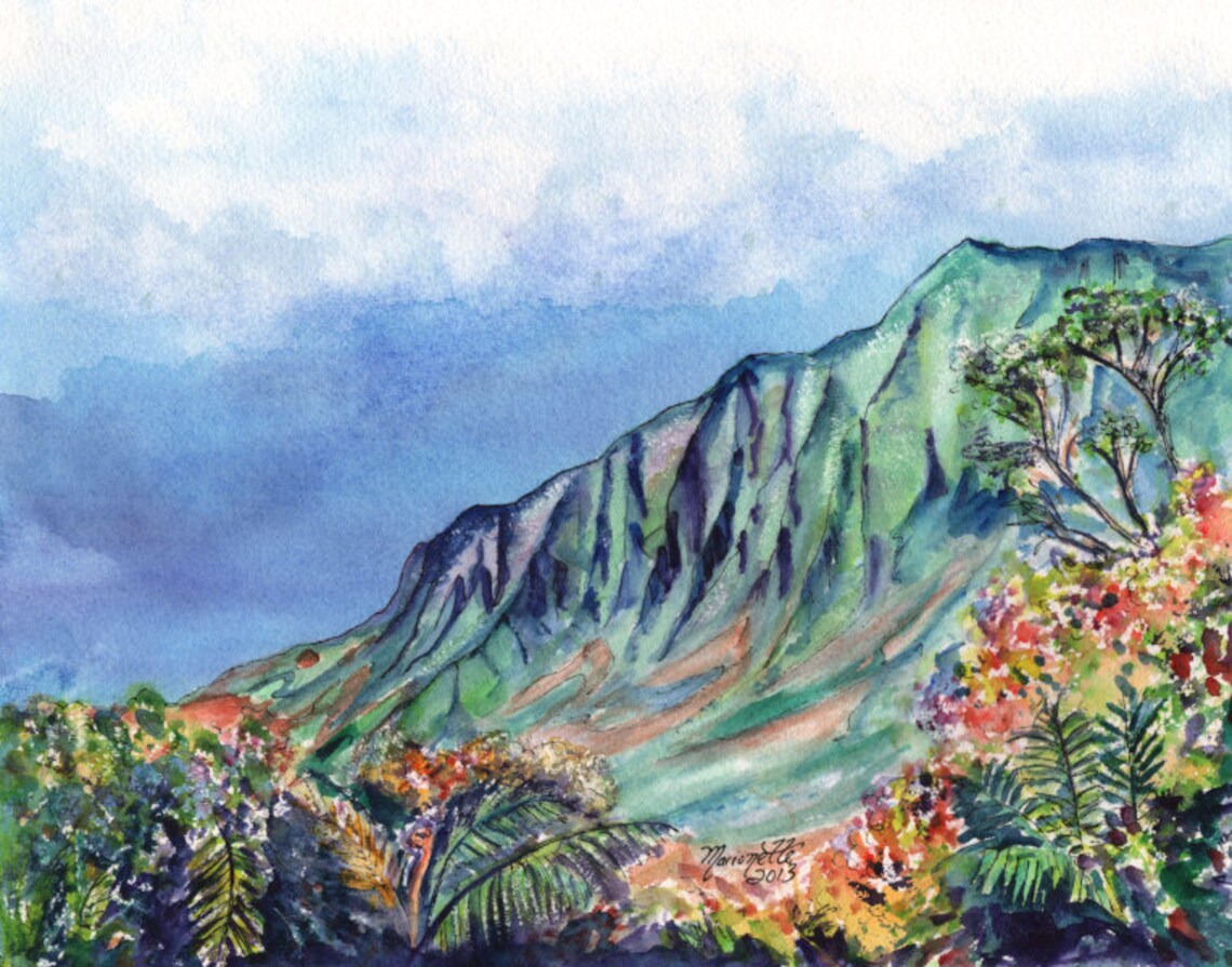 Kalalau Valley, Kauai Na Pali Coast Art Print