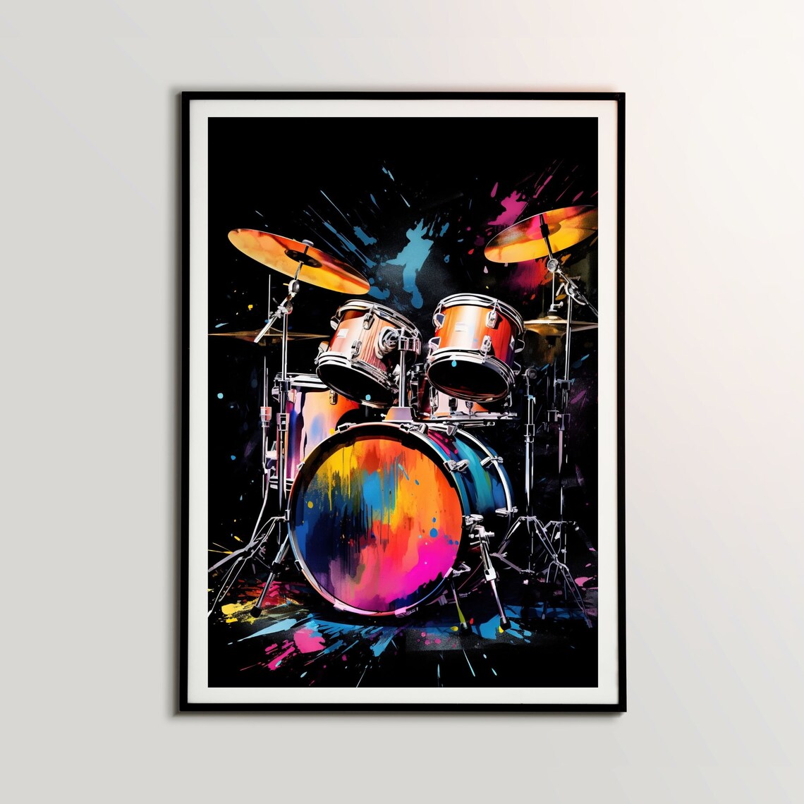 Drums Musical Instrument Studio Decor Art Print
