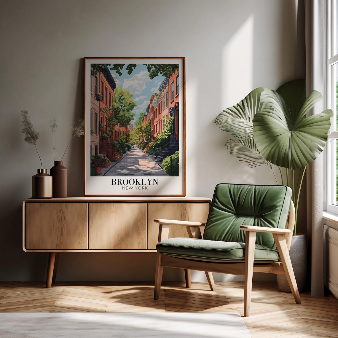 Brooklyn New York Travel Poster, Wall Hanging - Image 2