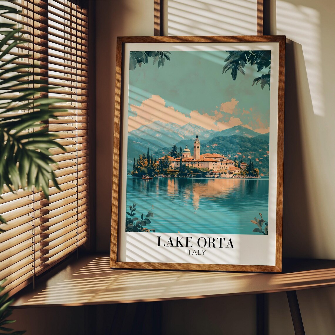 Lake Orta San Giulio Island Alpine View Northern Italy Poster - Image 3