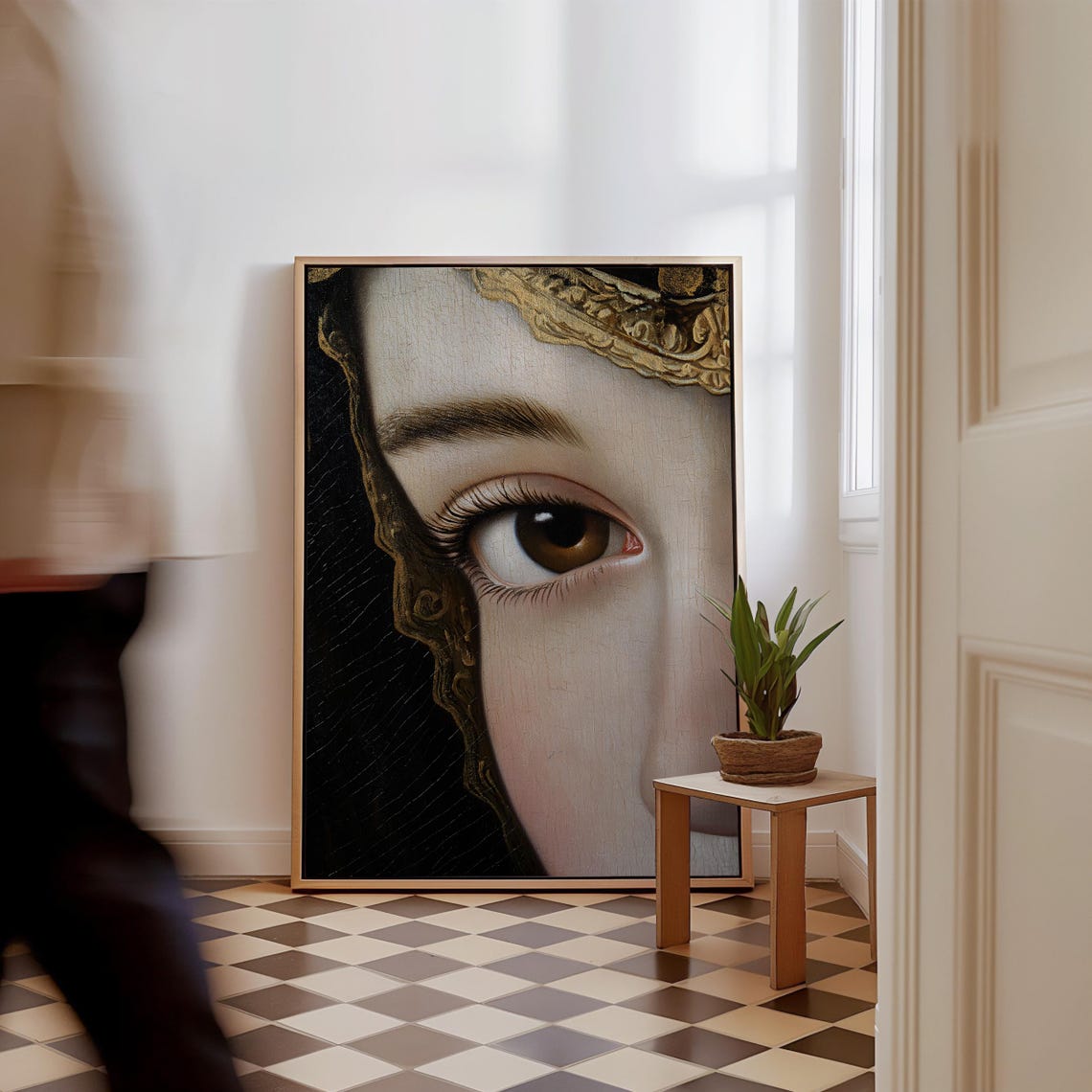Renaissance Print Oil Painting Eye Painting Detail Antique Painting Baroque Painting Oil Painting Print Museum Quality Poster Print - Image 2