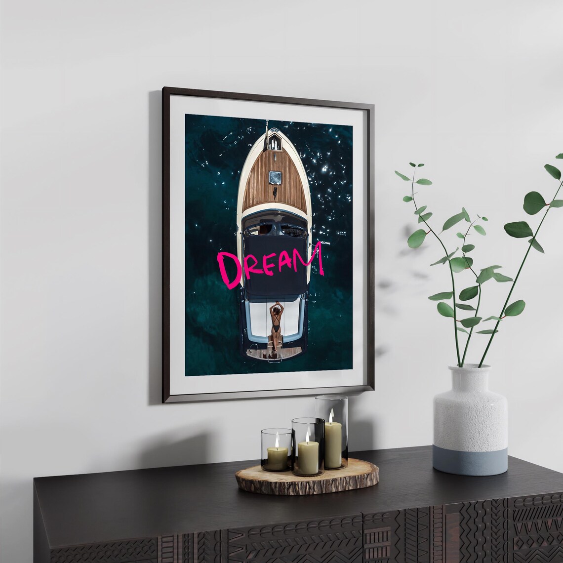 Dream Photography Prints La Dolce Vita Yacht Print Quote Wall Art Fine Art Print Quote Print Museum Quality Photography Poster - Image 3