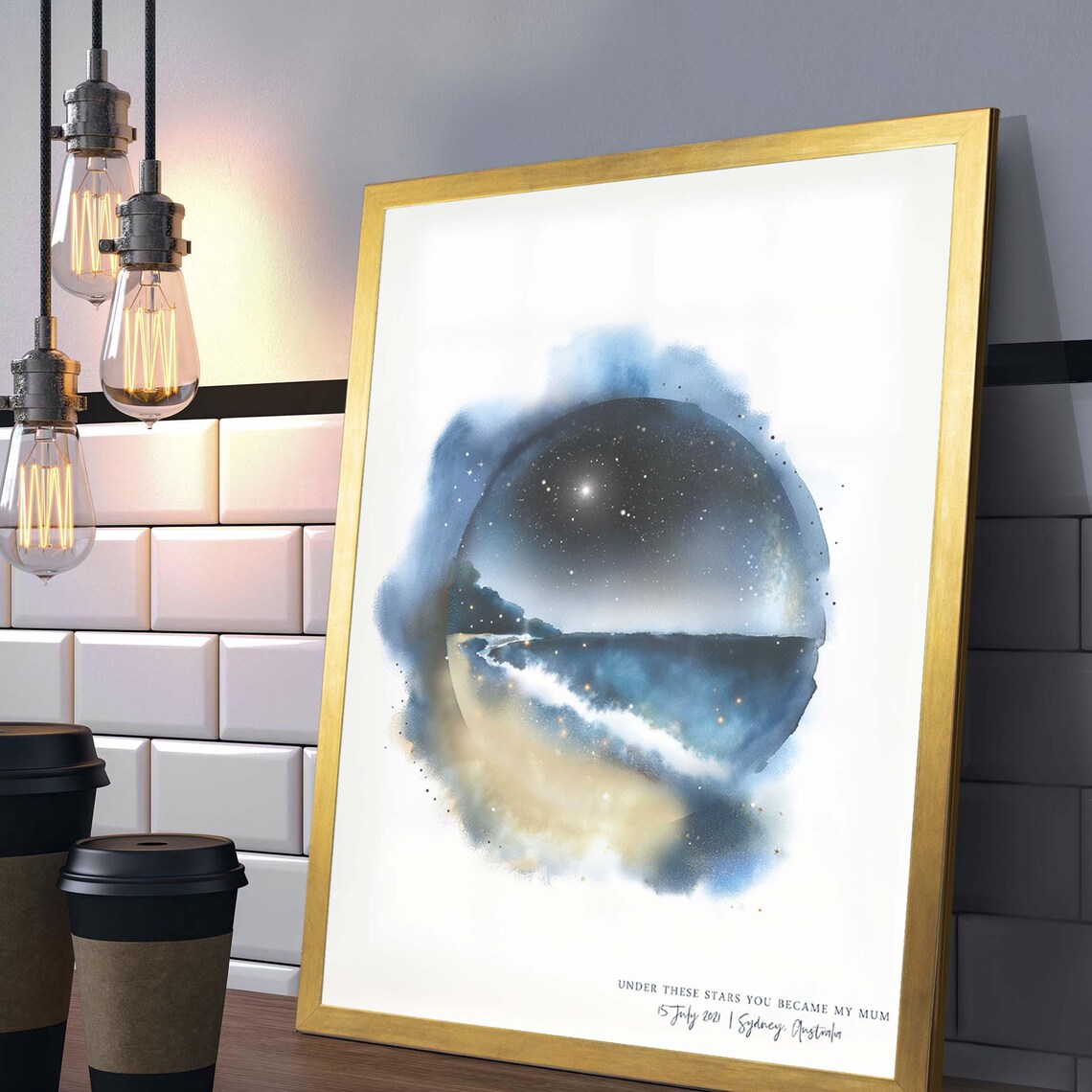 Personalized Star Map, Mothers Day Gift For Mums