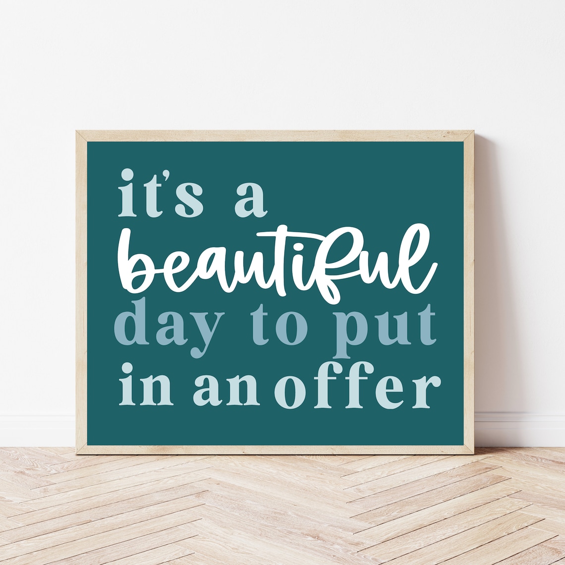 Open House Real Estate Agent Office Decor Art Print