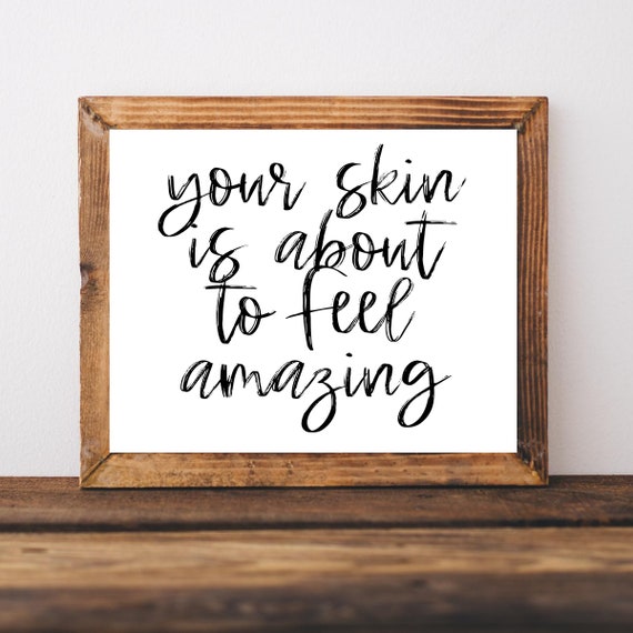 Esthetician Decor Gifts Art Print for Beauty Salon Spa