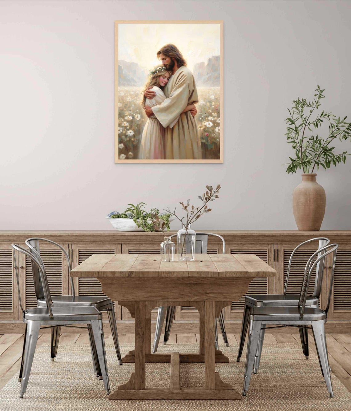 Saviors Embrace Modern Christian Art Jesus Hugging Woman Jesus Art Lds Art Bible Prints Jesus With Girl Jesus Picture Jesus Poster - Image 5