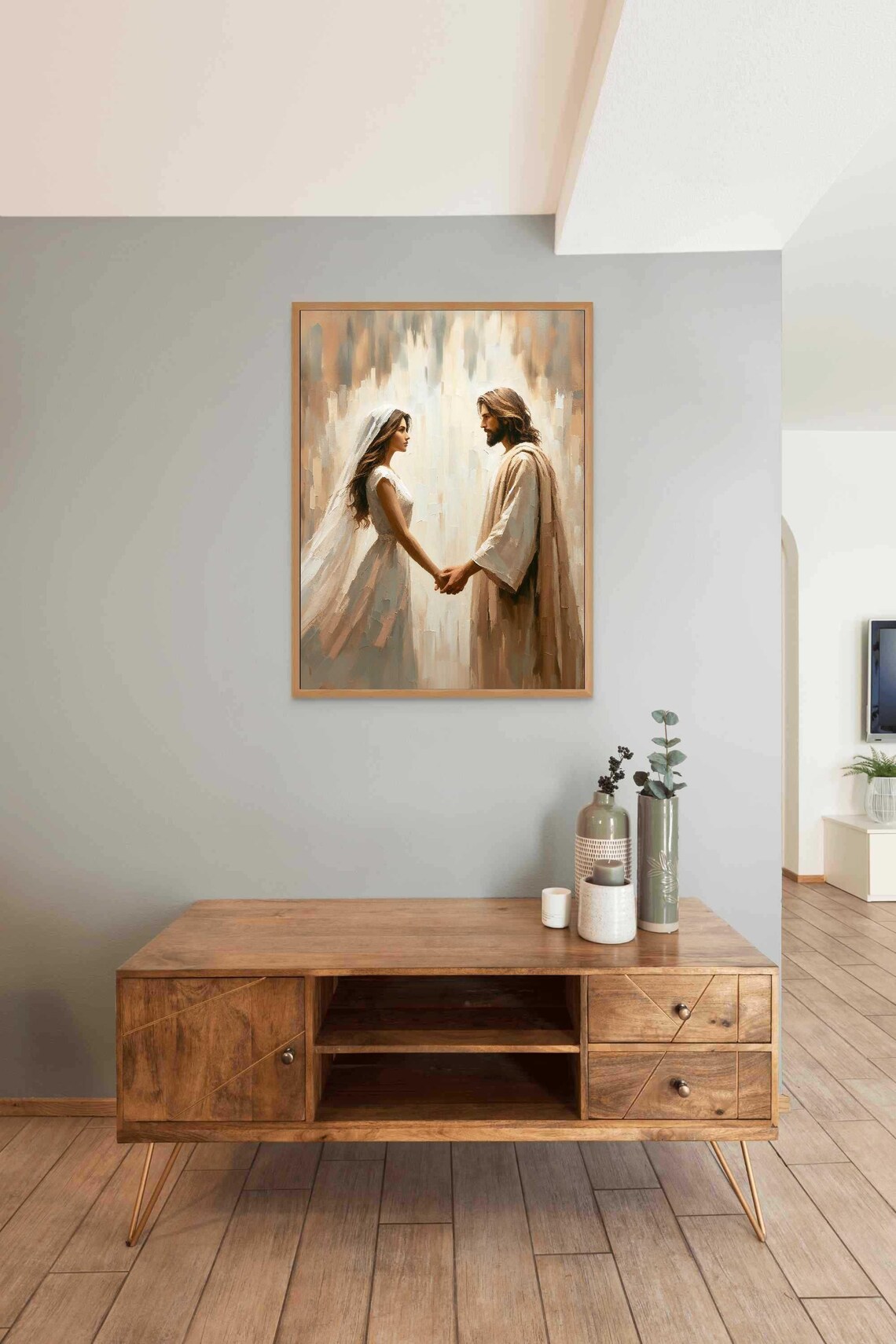The One To Trust Christian Jesus and Woman Art Print - Image 3