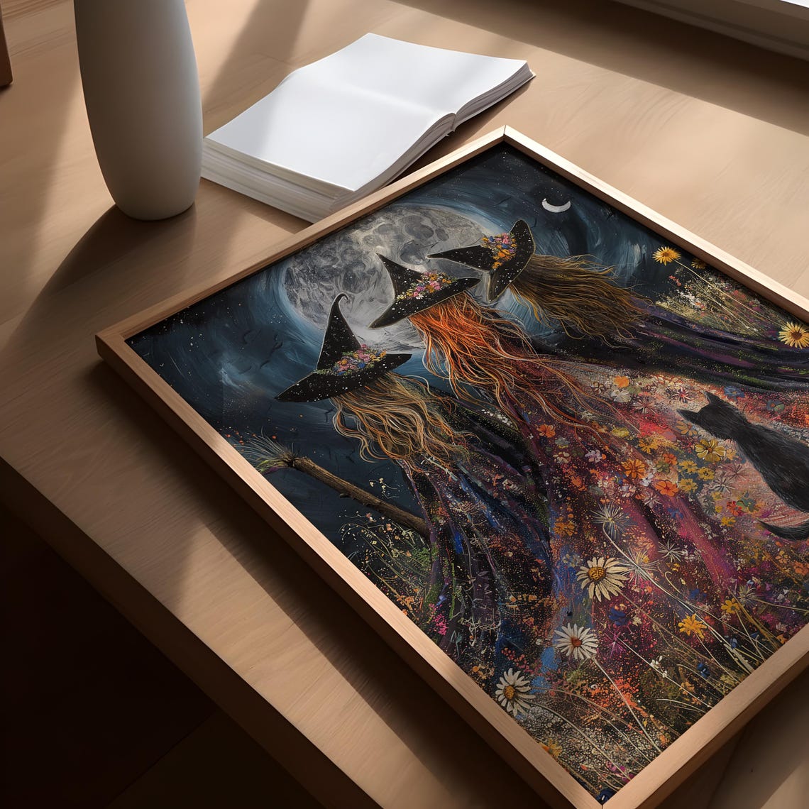 A Coven Of Witches Art Print, Mystical Decor